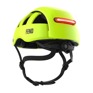 FEND Super+ Lights folding helmet | hi-vis lime #color_hi-vis-lime