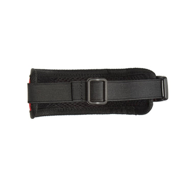 Manhattan Portage - Ankle Band - Red with a red label Manhattan Portage logo - #color_red