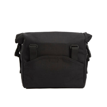 Manhattan Portage - Pursuit Bike and Shoulder Bag - Black shoulder bag with a red label Manhattan Portage logo - Back #color_black
