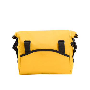 Manhattan Portage - Pursuit Bike and Shoulder Bag - Dark Mustard shoulder bag with a red label Manhattan Portage logo - Back #color_dark-mustard