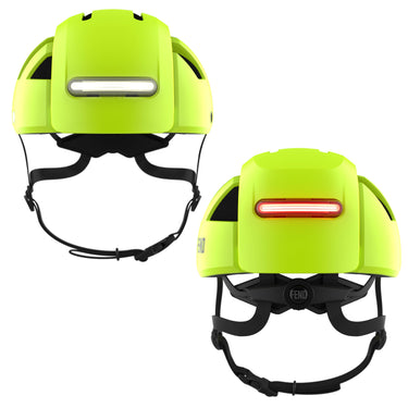 FEND Super+ Lights folding helmet | hi-vis lime #color_hi-vis-lime