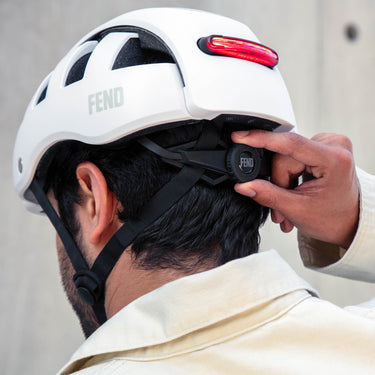 FEND Super+ Lights folding helmet | ultra white #color_ultra-white