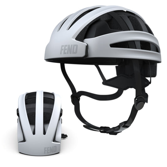 FEND folding helmet | matte white #color_matte-white