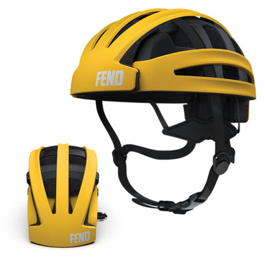 FEND folding helmet | matte yellow #color_matte-yellow