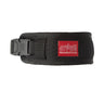 Manhattan Portage - Ankle Band - Black with a red label Manhattan Portage logo - #color_black