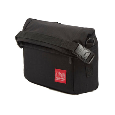 Manhattan Portage - Pursuit Bike and Shoulder Bag - Black shoulder bag with a red label Manhattan Portage logo - Main #color_black