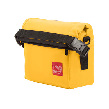 Manhattan Portage - Pursuit Bike and Shoulder Bag - Dark Mustard shoulder bag with a red label Manhattan Portage logo - Main #color_dark-mustard