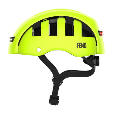 FEND Super+ Lights folding helmet | hi-vis lime #color_hi-vis-lime
