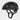 A matte black FEND climbing helmet with integrated ventilation slots and adjustable black straps, shown from a three-quarters angle on a light gray background. #color_carbon-black